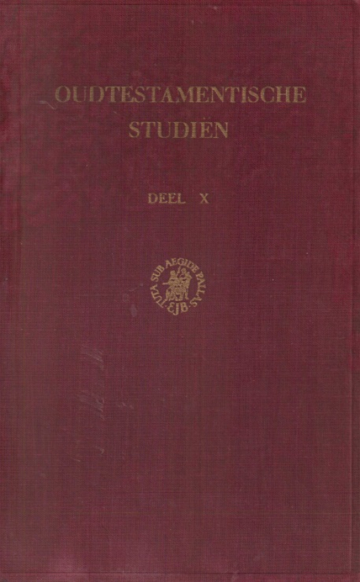 Oudtestamentische studiën / Yhe priestly code and seven other syudies / dirigido por P. A. H. De Boer  - Donación Susana Vignolo Rocco